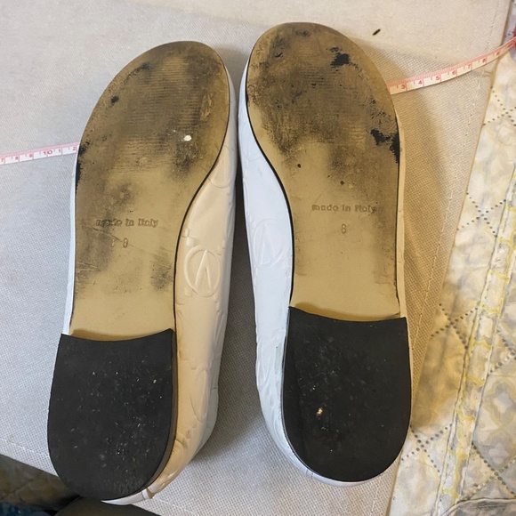 Valentino Calliope White Leather Ballet Flats - Size 8 - Picture 5 of 5